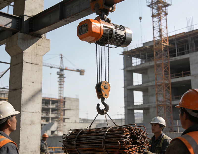 Electric Wire Rope Hoists Applications In Construction Sites